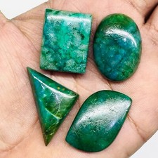 4 Pcs Natural Turquoise 20-33mm Mix Cabochon Loose Untreated Gemstone Lot