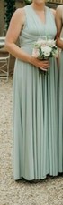 Two Birds Sage Classic Ballgown Bridesmaid dresses Size A 32B bandeau
