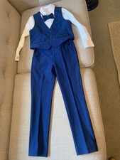 Marks & Spencer 4 Piece Boys Blue Suit 6 - 7 Years