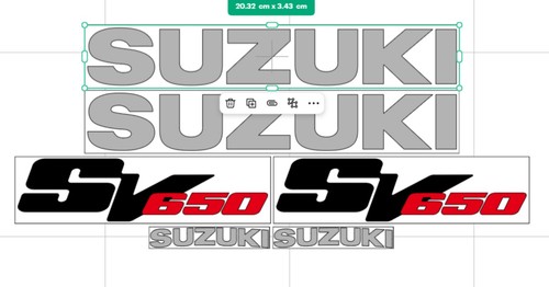 Suzuki 650 decals motocycle - sv-650,