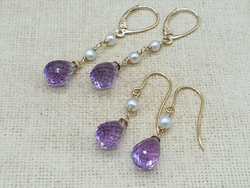 9ct yellow gold amethyst - 9ct,
