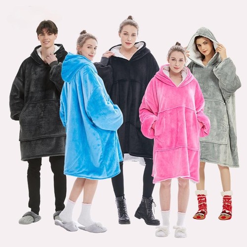 Hoodie blanket oversized - blanket, soft
