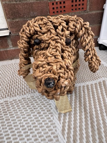 Handmade seagrass dachshund - seagrass,
