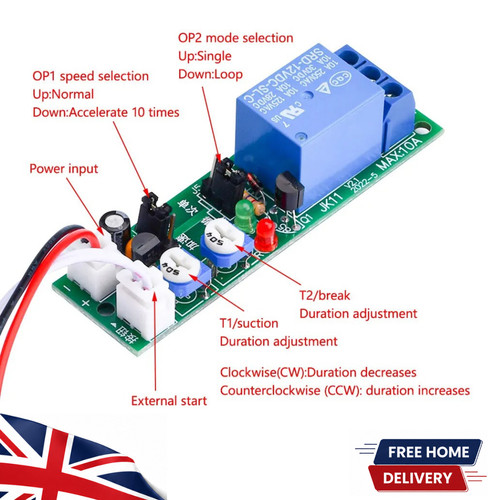 12v infinite cycle delay - infinite, time