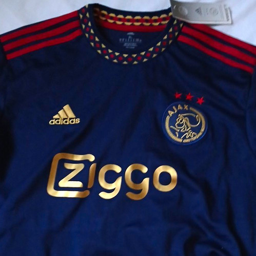 Adidas ajax away shirt blue - shirt,