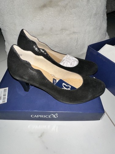 Caprice augusta black leather - caprice,