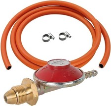 Complete BBQ Cooker Kit Propane Regulator Gas Hose Clips Heater Calor/Flogas