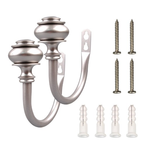 2pcs curtain holdbacks - 2pcs, metal