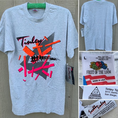 Vintage tinley shirt neon - tinley,