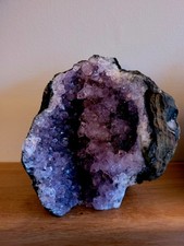 Natural Amethyst Druze Geode Quartz Crystal Cluster 1.1kg 12x10cm XL BK98