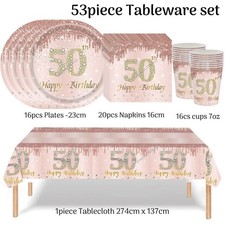 Rose gold 50th Birthday