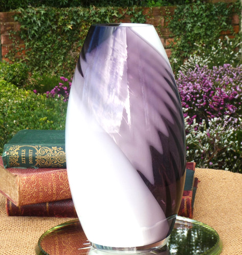 Caithness glass vase - glass,