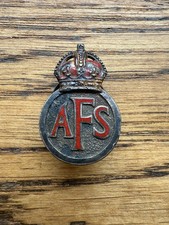 Auxiliary Fire Service Enamel