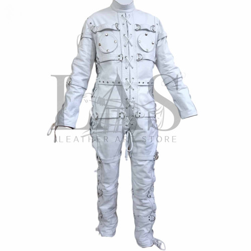 Full body leather bondage - bondage, suit