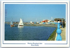 Postcard West Kirby Wirral Merseyside Marina Boating Lake posted 1990