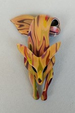 "Lea Stein" FOX brooch in