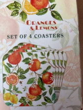 SET OF 4  ORANGES & LEMONS