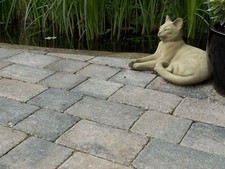 Block Paving: Tumbled 2 Size 50mm Graphite Block Paving, Pack 8.35m2, Delivered*