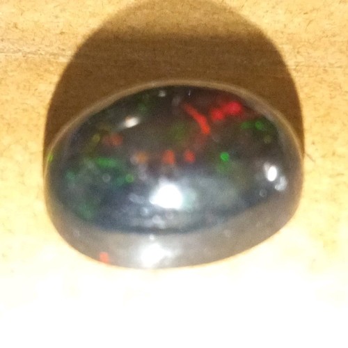 Natural australian black opal - black,