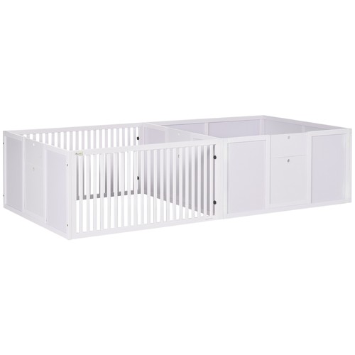 Pawhut wooden dog pen - wooden, pet