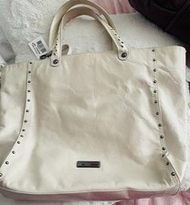 Lamarthe Cream Leather Handbag