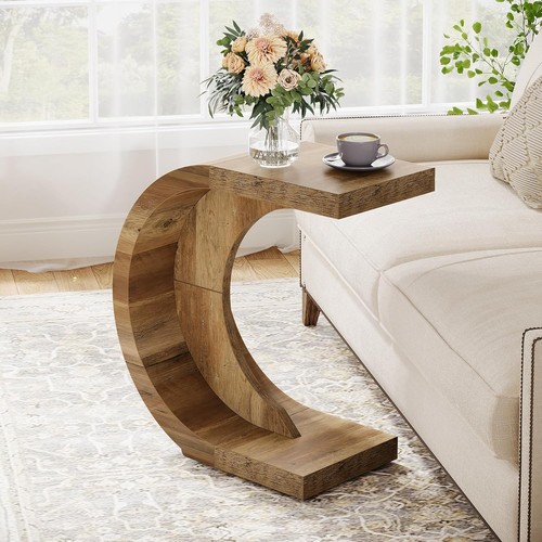 Shaped side end table - side,