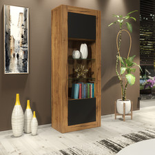 170cm Modern Sideboard I Display Cabinet I TV Stand I Black Matt Doors Free LED
