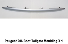 Peugeot 206 Trim Boot Tailgate Moulding Number Plate Cover Hatch Colour Silver