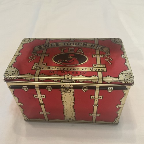 Vintage tea tin chest - vintage,