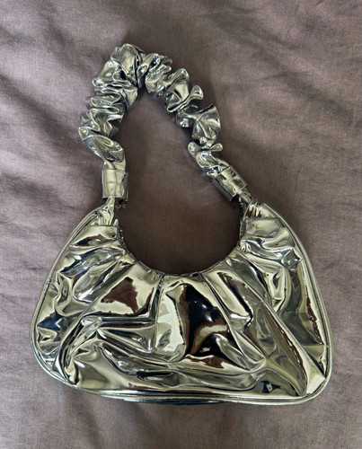 Silver metallic faux - silver,