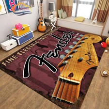 Fender Guitar Rug,Rock Music