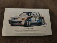 Peugeot 205 Turbo 16 Sticker. Ari Vatanen