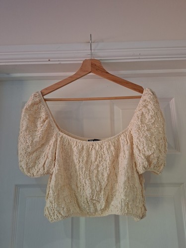 Zara summer top ivory - zara, nude
