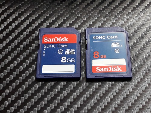 Sandisk 8gb memory card - x2, sd