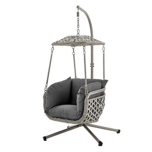 Livivo rattan swing - chair, with