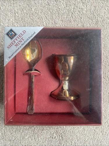 Sheffield mint egg cup spoon - sheffield,
