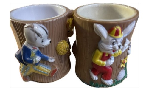 1972 egg cups rupert - rupert, and