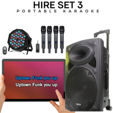 Karaoke hire set perfect - set,