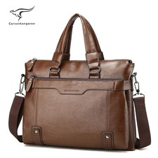Executive Laptop Briefcase Business Satchel Work Case Shoulder Bag PU Leather