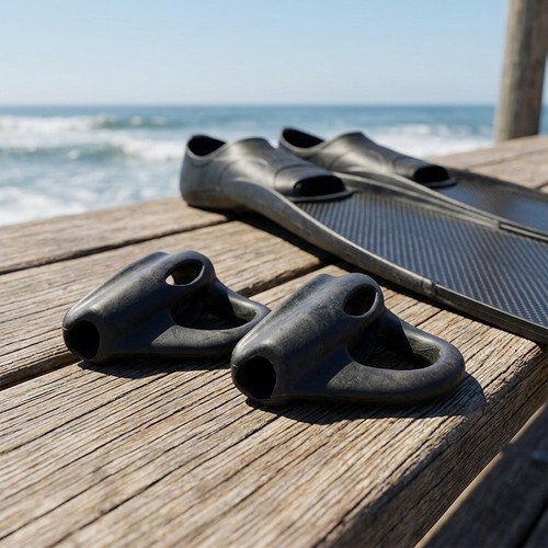 Rubber fins heel - heel, ,swim