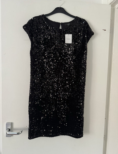 Next black sequin shift - black,