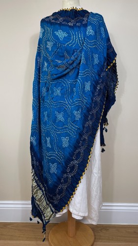 Blue premium pure gajji silk - blue,