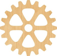 Gear 5 Laser Cut Out Wood