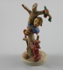 Goebel Hummel 56/A Apple Thief Boy on Tree and Dog Terrier 16cm.