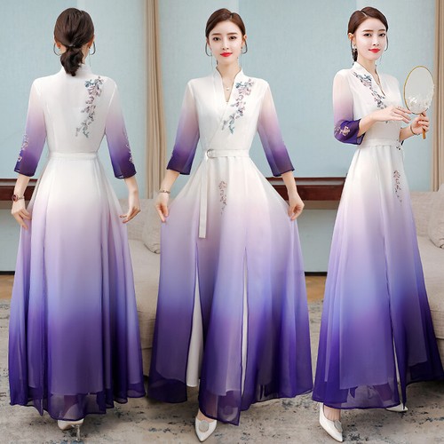 Women retro cheongsam dress - uk,