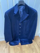 Wilvorst Navy  ‘Edwardian’ Velvet Wedding Evening Morning Formal Jacket size 40