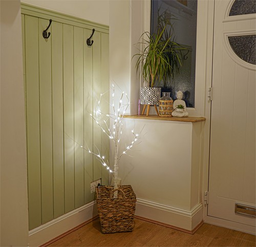 Christmas led birch tree - christmas,