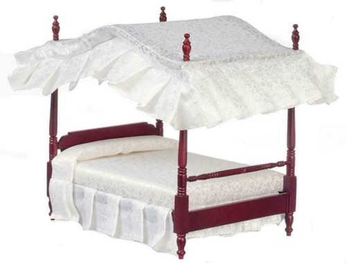 Dolls house mahogany double - house,