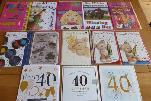 Age 40th birthday card - age, /40th