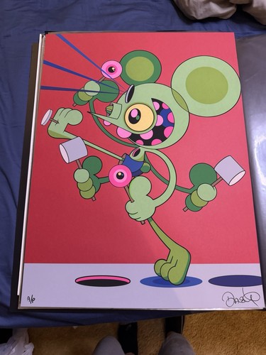Dalek space monkey print red - space,